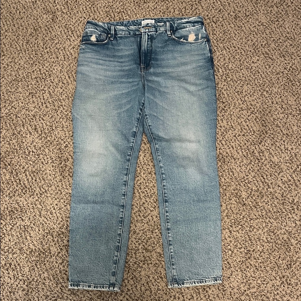 Good American Straight Leg Jeans Size 12/31